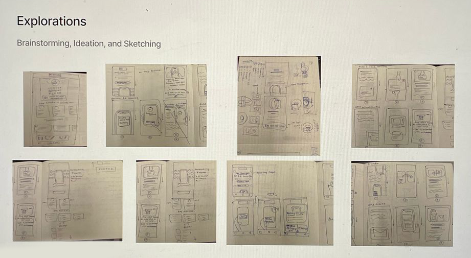 Storyboarding & sketches